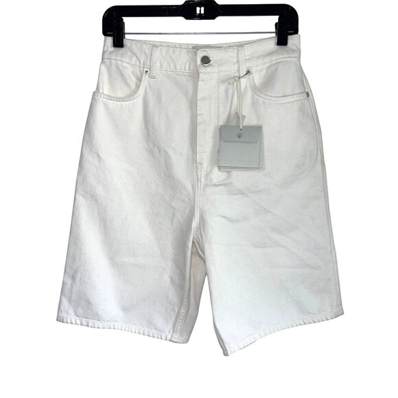 Loulou Studio Isu Shorts in Ivory 25 New Womens Bermuda Long Knee - Picture 6 of 15